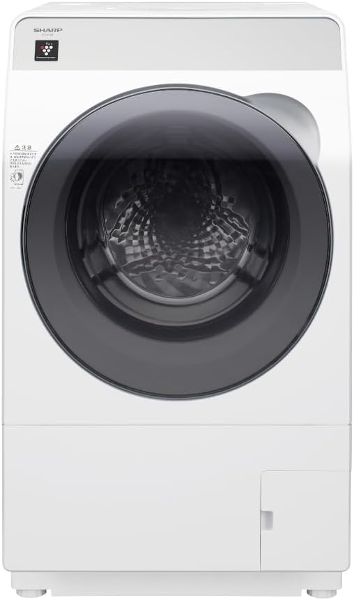 シャープ 洗濯乾燥機 10kg洗濯 6kg乾燥 ヒーターセンサー 左開き クリスタルホワイト