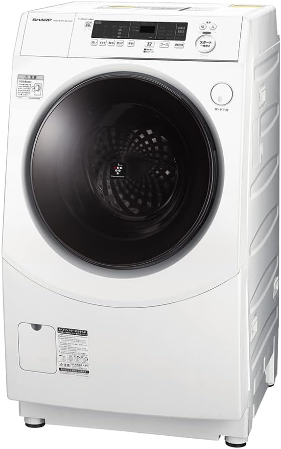 洗濯10kg・乾燥5kg ドラム式洗濯乾燥機 ホワイト ES-H10G-WL 低騒音モデル