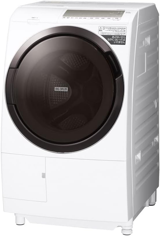 日立 ドラム式洗濯乾燥機 10kg洗濯/6kg乾燥 左開き 本体日本製 ホワイト