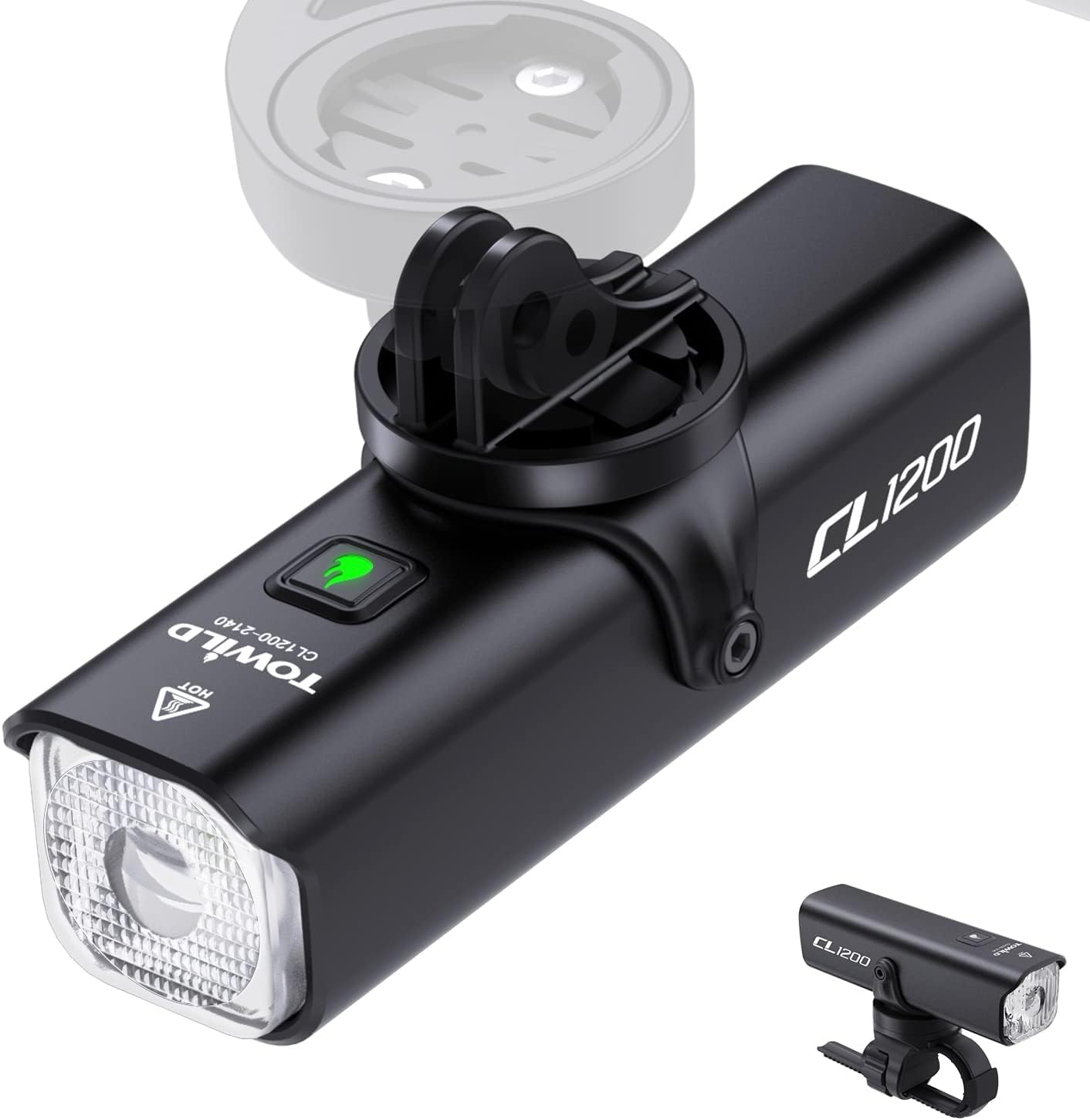 充電式自転車フロントライト 1200ルーメン 高輝度LED IPX6防水 リモコン操作