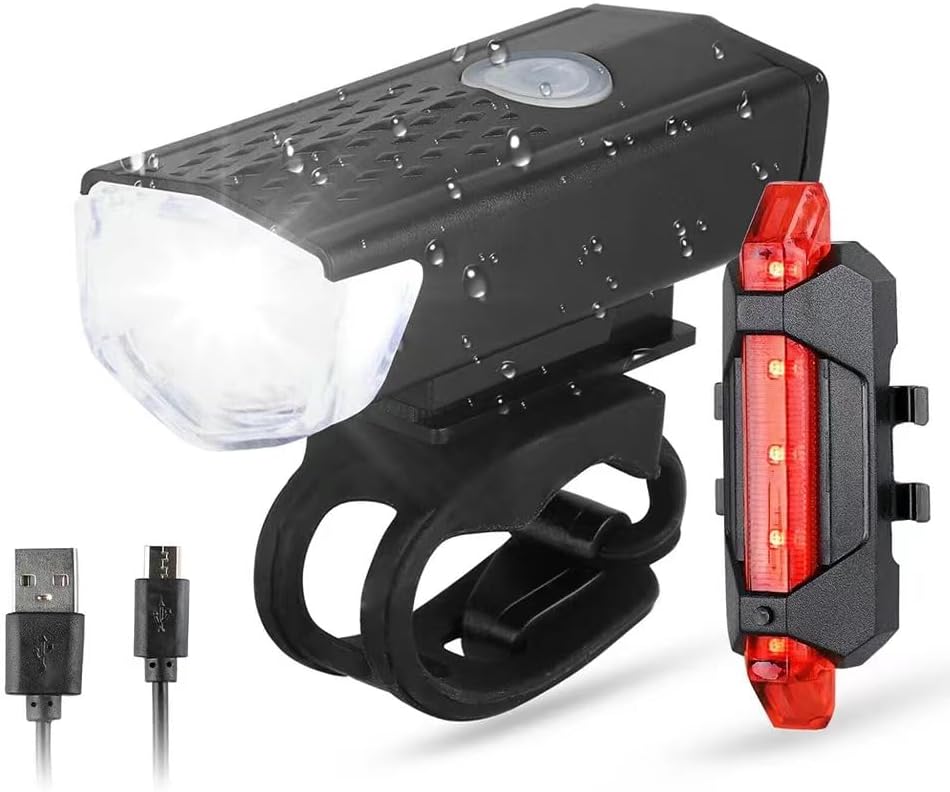 自転車用LEDライト USB充電式 高輝度800ルーメン IPX6防水 取り付け簡単