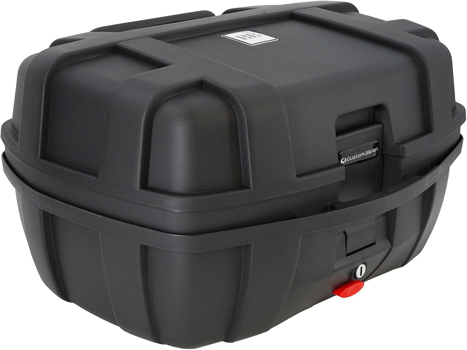 リアボックス 50L 大容量 着脱可能 バックレスト付き ブラック バイク用