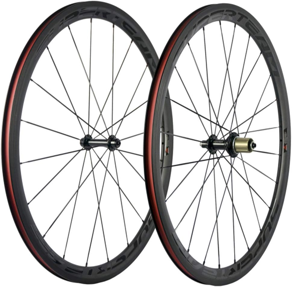 カーボンファイバー 700c ロードバイクホイールセット R13ハブ 38/23mm