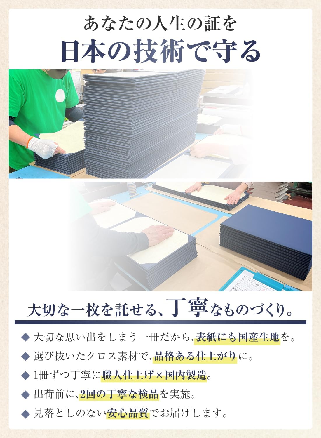 医師・薬剤師・理学療法士用認定証ファイル（紺）