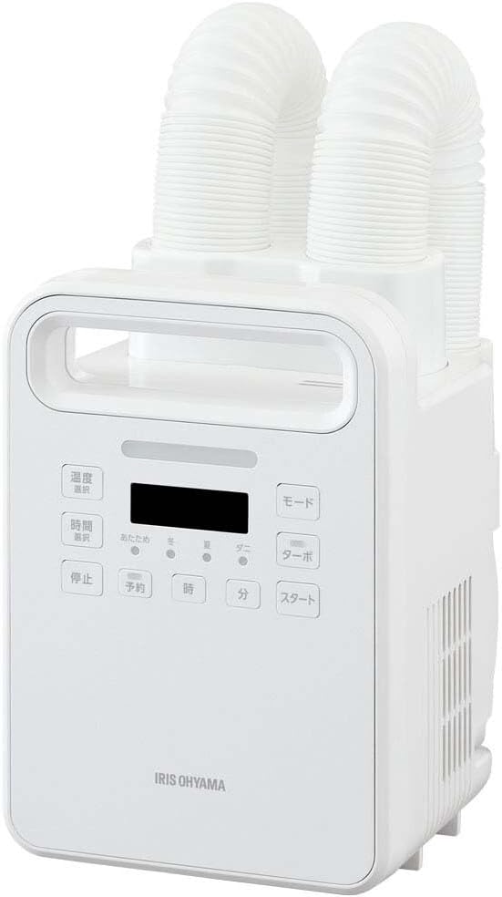 新生活向け アイリスオーヤマ ふとん乾燥機 ハイパワーツインノズル KFK-402-W ホワイト