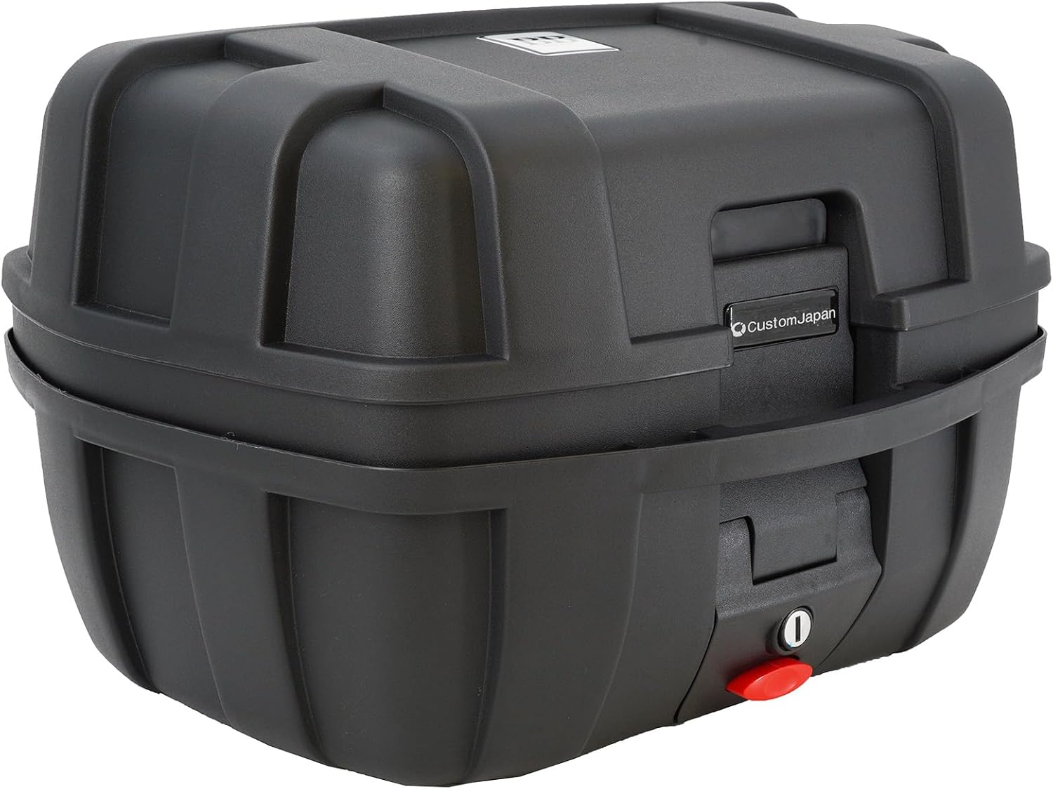37L モトボワットBB バイク用リアボックス ブラック バックレスト付き