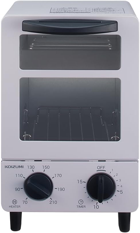 目玉焼きトレー付き無段階温度調節コンパクトオーブントースター グレー KOS-0601/H