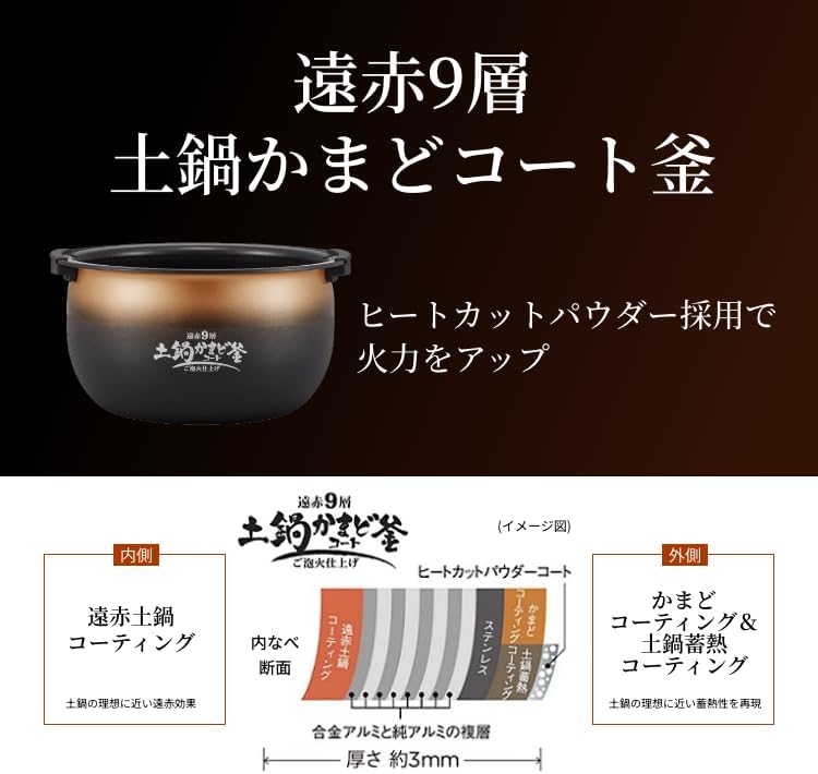 タイガー魔法瓶 炊飯器 5.5合 圧力IH 日本製 24時間保温 ブラック JPI-S10NK