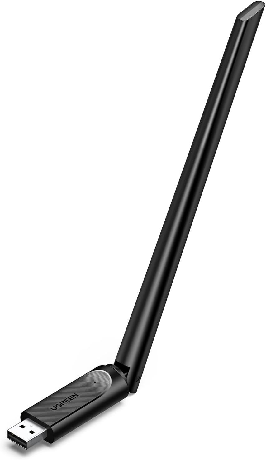 WiFi 6対応 無線LAN子機 886Mbps デュアルバンド 360°回転アンテナ Windows対応