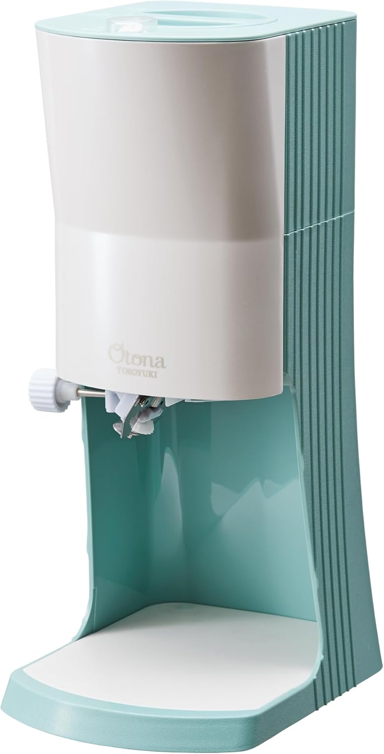 とろ雪プライム グリーン 電動かき氷器 ふわふわかき氷機（レシピ本付き）