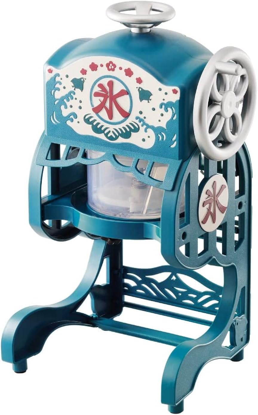 電動かき氷器 ふわふわ ブルー 製氷カップ2個付き