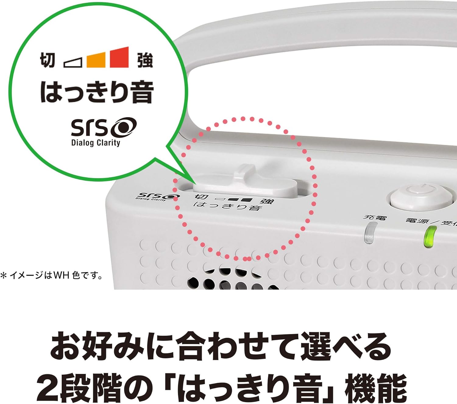 テレビ用ワイヤレス手元スピーカー オーディオテクニカ AT-SP767XTV ホワイト