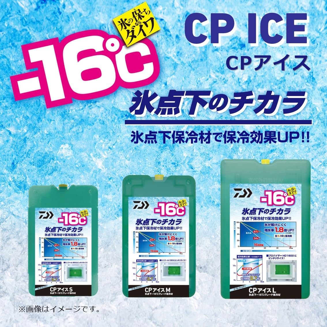 ダイワ －16℃ 保冷剤 ハードタイプ/ソフトタイプ 各種 SS/S/M/L 日本製