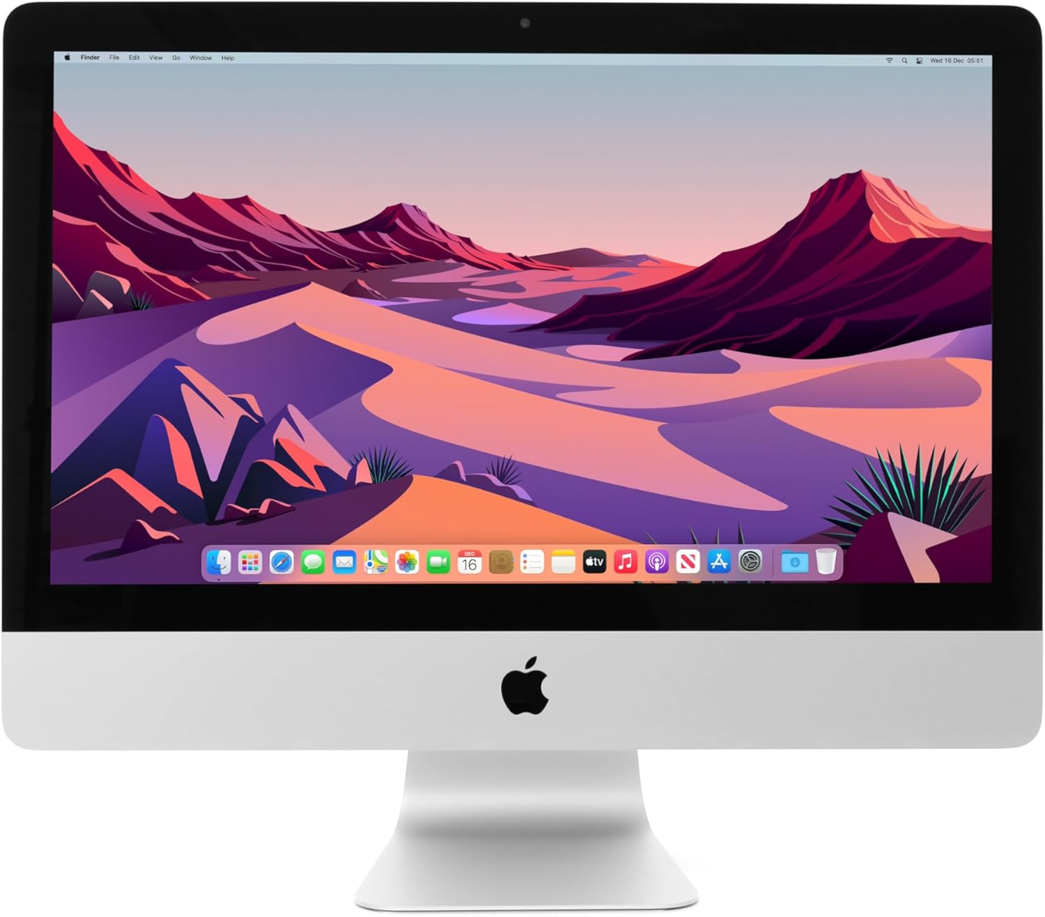 整備済み中古デスクトップPC アップルi-Mac 21.5インチ Intel Core i5 8GB 1TB HDD