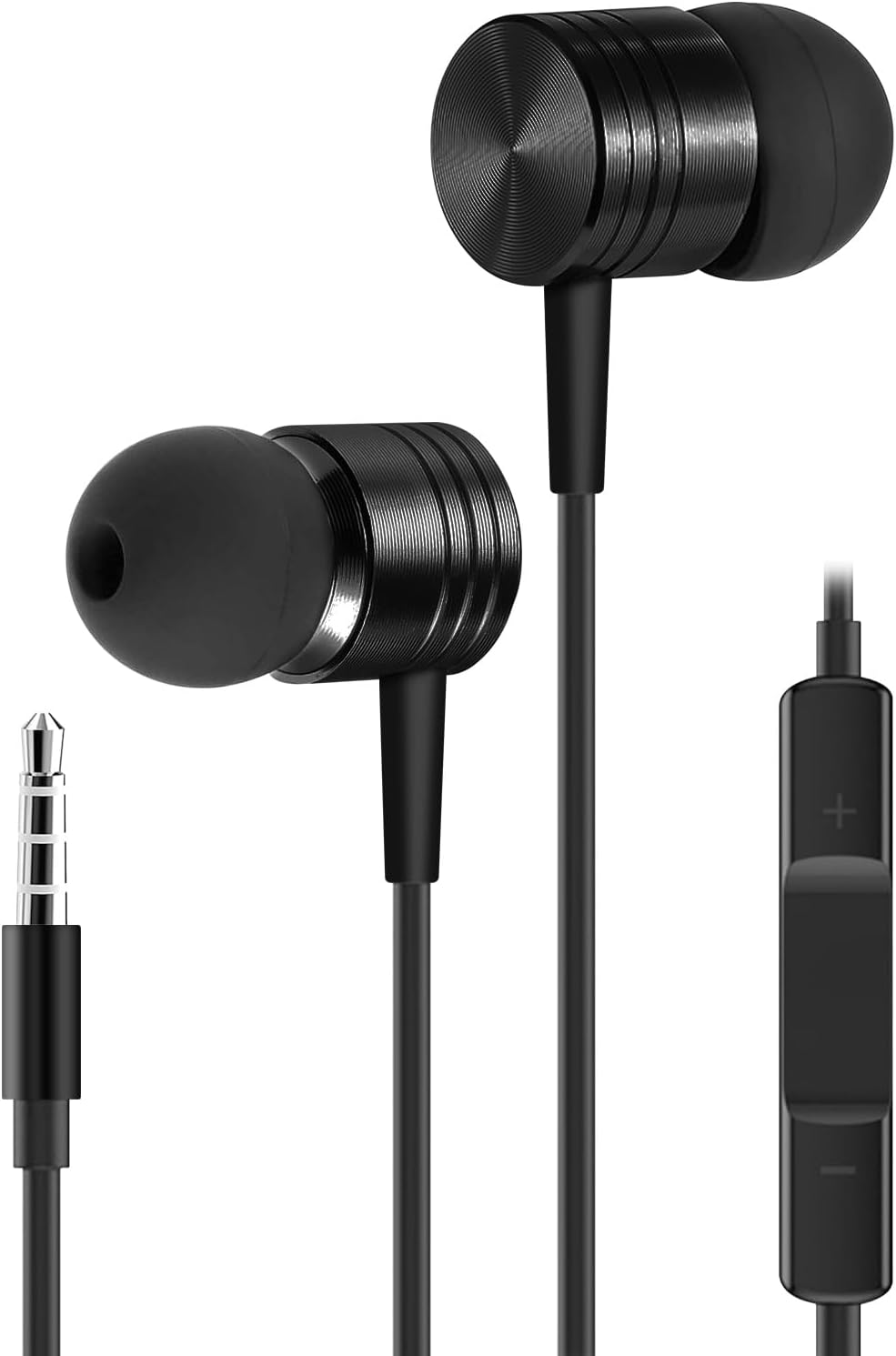 有線イヤホン アルミニウム合金 重低音 ハイレゾ通話対応 1.2m 3.5mmジャック