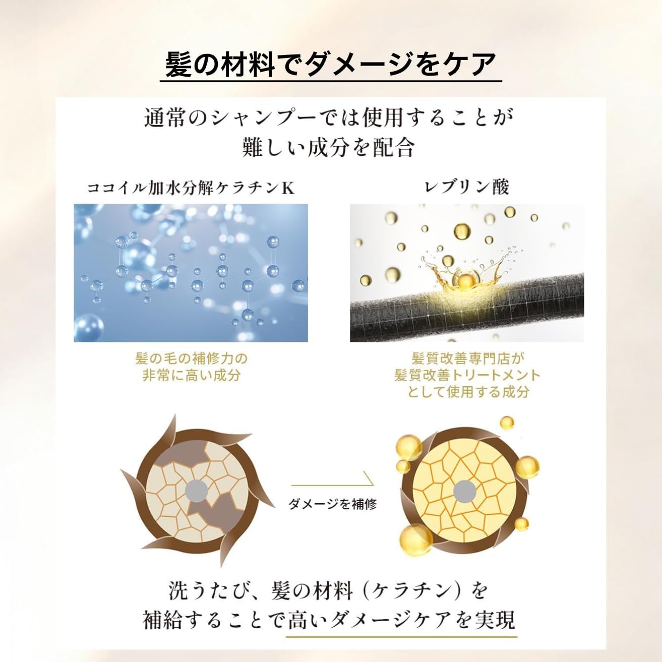サロン専売 縮毛・くせ毛用 つるりんちょシャンプー 1000mL