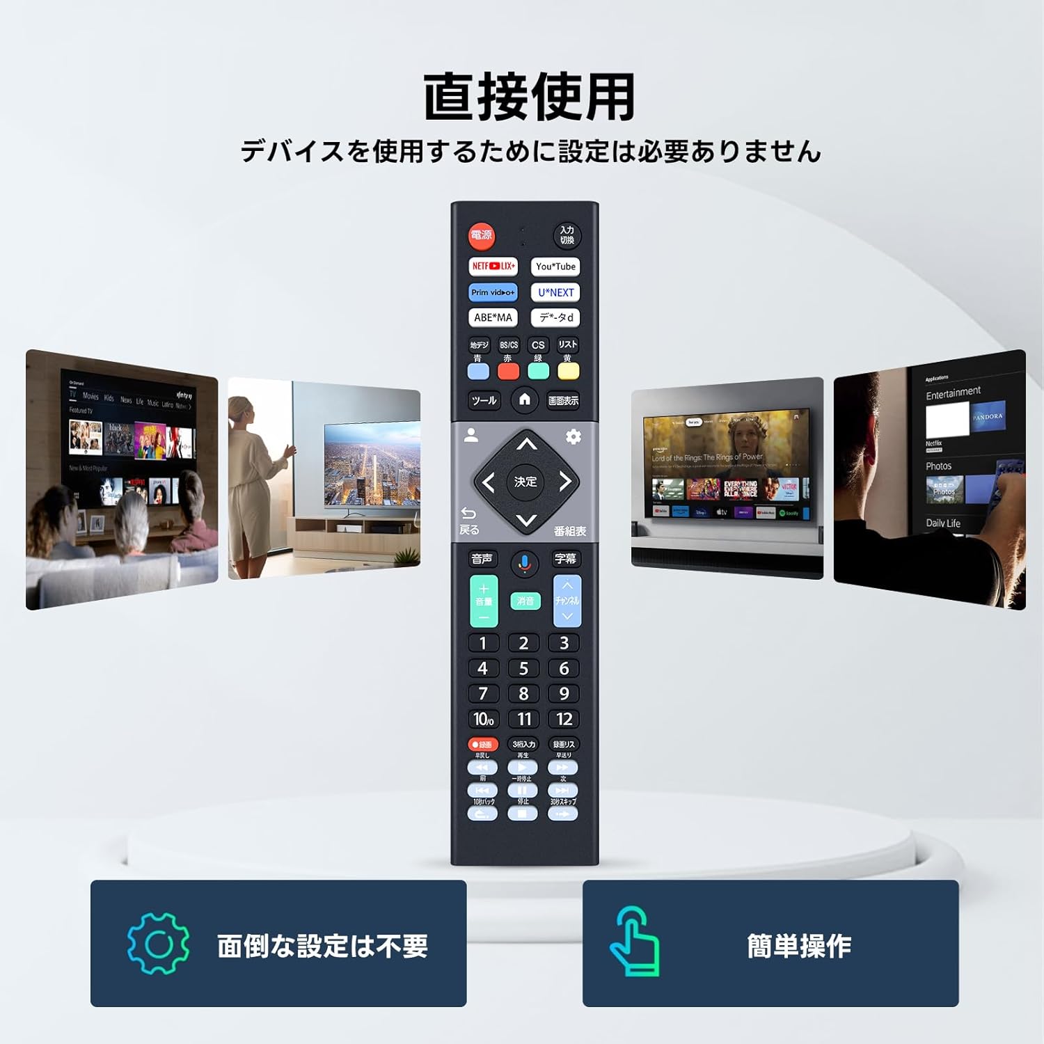 音声機能付きオリオンテレビリモコン RR-020 NLS55RD01 OLS32WD10A対応