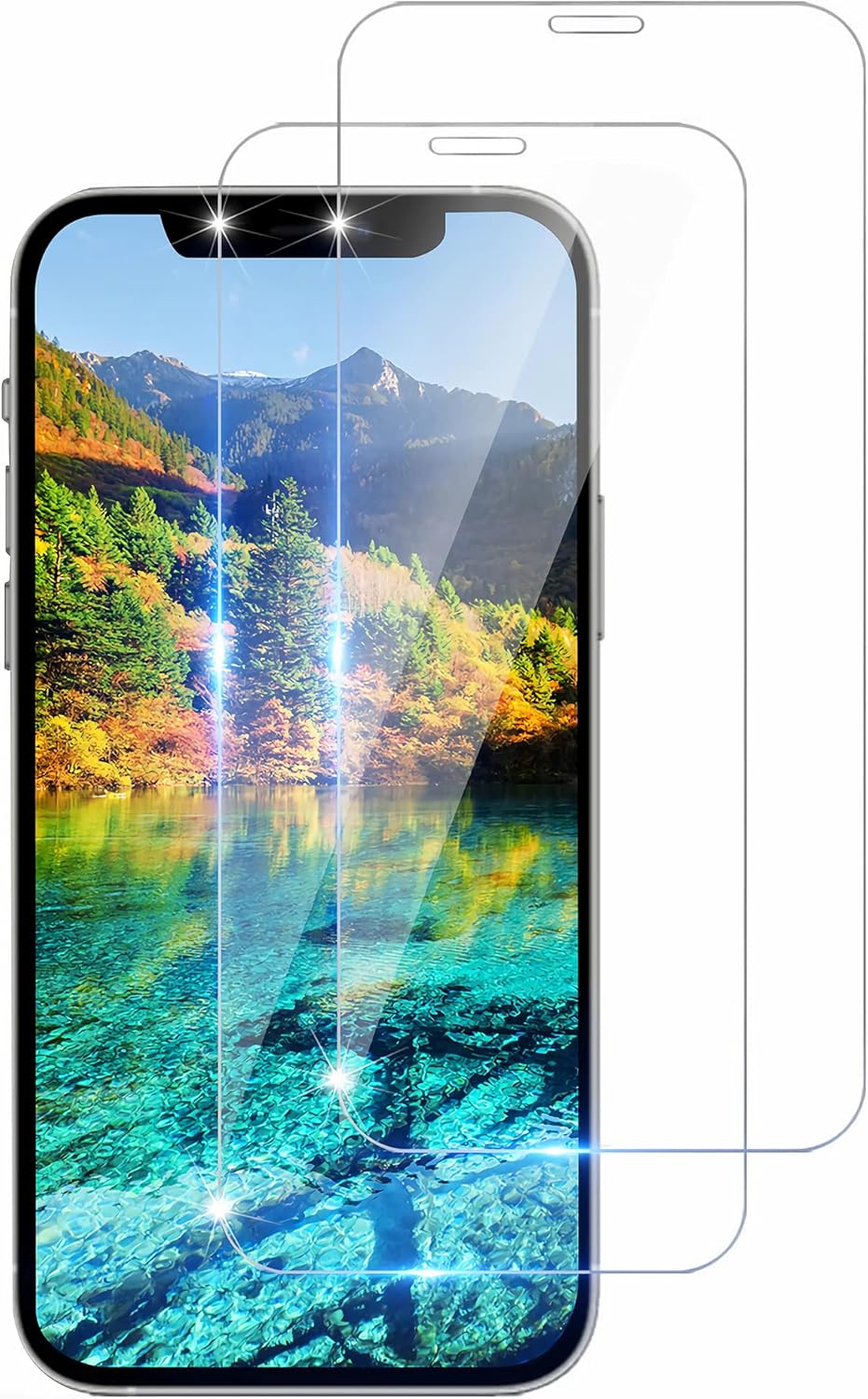 iPhone11/XR用 9H硬度ガラスフィルム 2枚セット - 指紋防止・気泡防止・ケース干渉なし