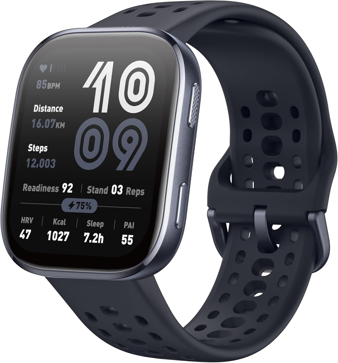 Amazfit Bip 6 スマートウォッチ - 2000nit高輝度・GPS内蔵・14日間バッテリー・健康管理・140+スポーツモード (ブラック)