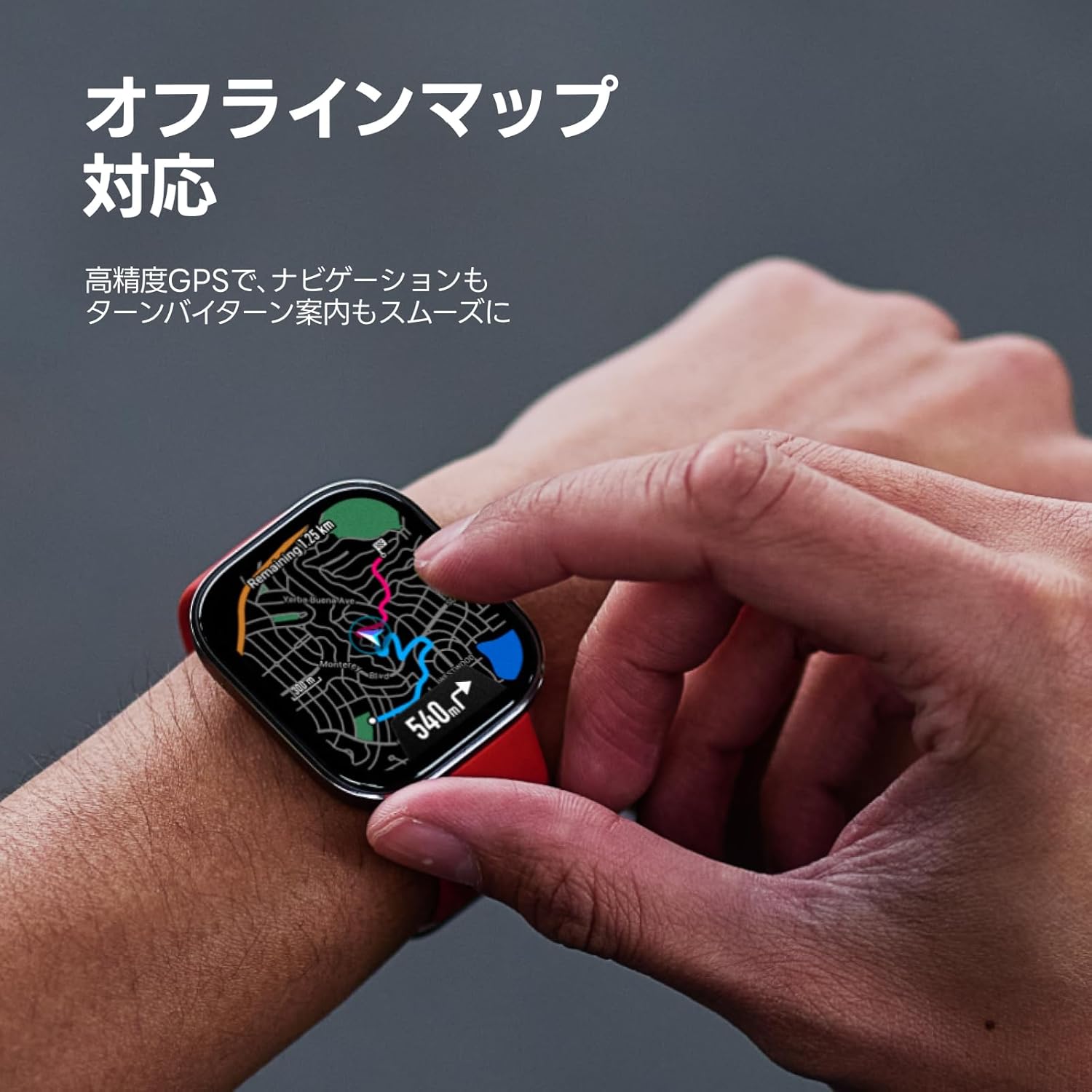 Amazfit Bip 6 スマートウォッチ - 2000nit高輝度・GPS内蔵・14日間バッテリー・健康管理・140+スポーツモード (ブラック)