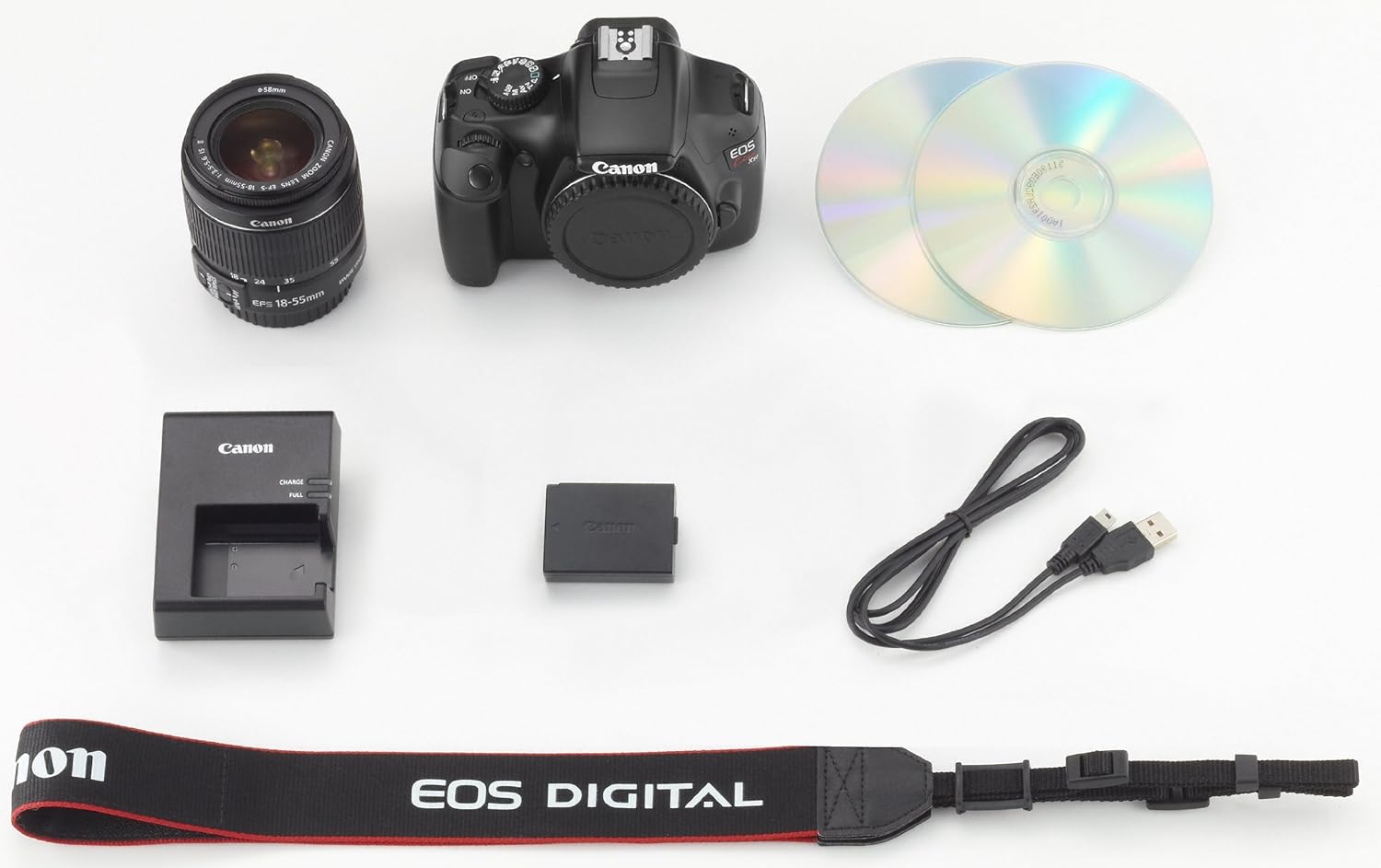 Canon EOS Kiss X50 デジタル一眼レフカメラ レンズキット（EF-S18-55mm F3.5-5.6 IS II） ブラック
