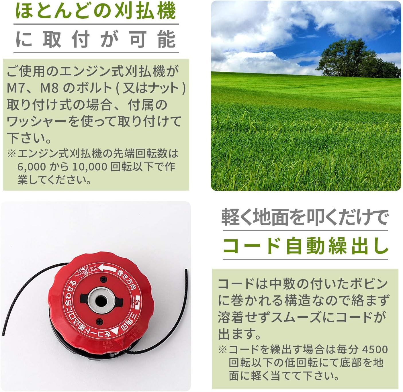 草刈機用 シャークトゥースコード替刃 25.4mm 丸孔 特殊ナイロン GT-06