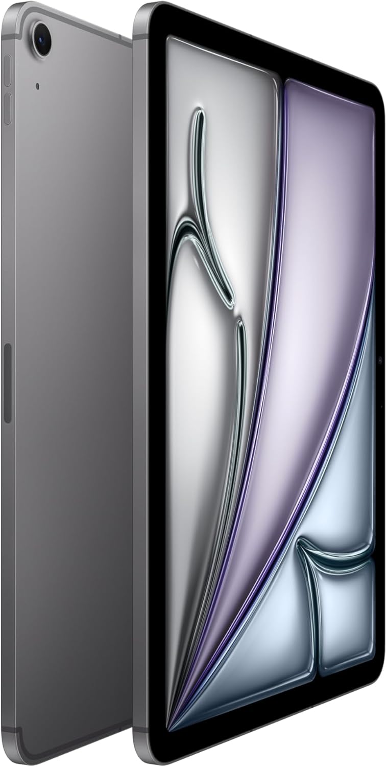 Apple iPad Air 11インチ (整備済・スペースグレイ) - 128GB、Liquid Retinaディスプレイ、Wi-Fi 6E + 5G、12MPカメラ、Touch ID、長時間バッテリー