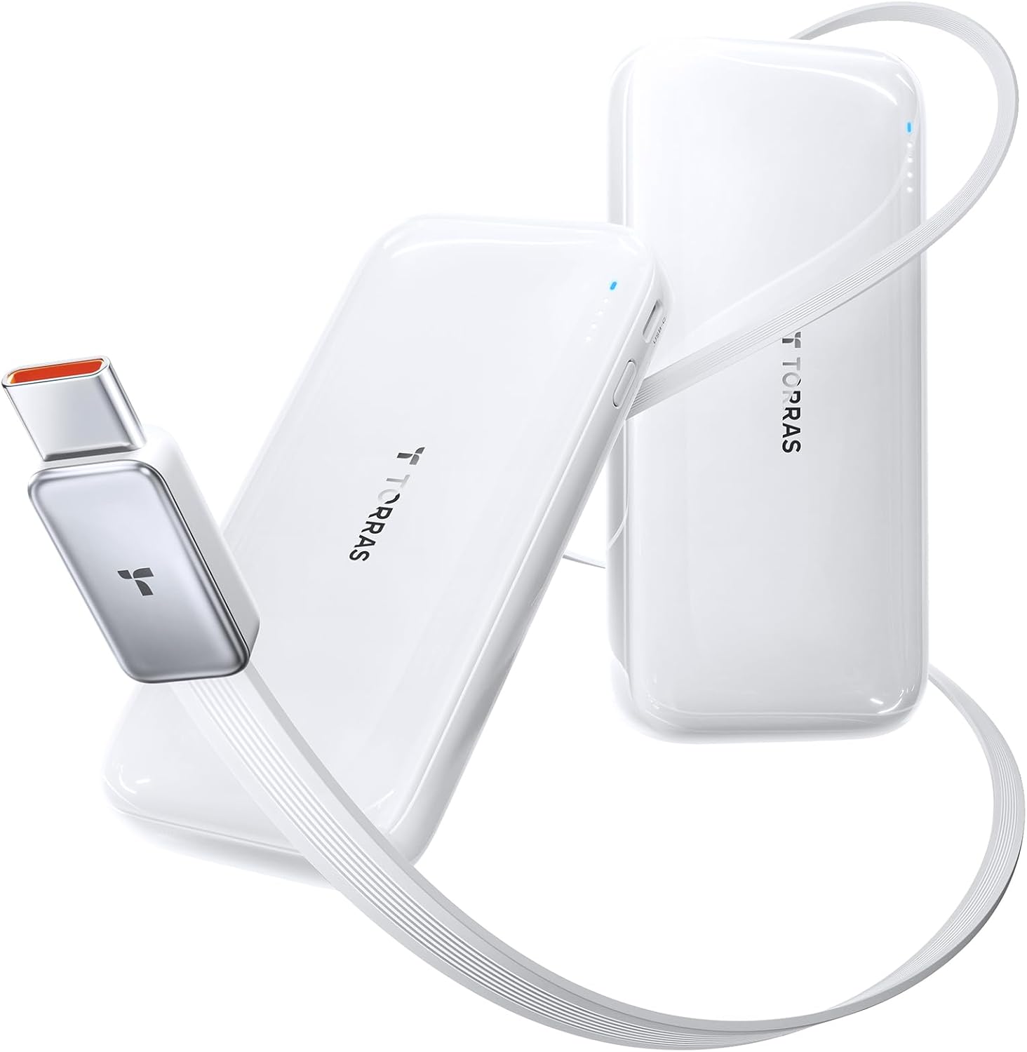 TORRAS FlexLine 10000mAh モバイルバッテリー PD30W タイプCケーブル付き 旅行・アウトドア対応
