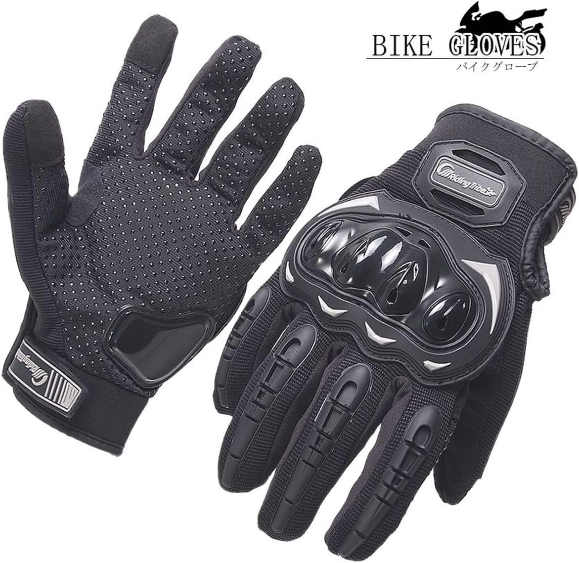 スマホ対応 メンズバイクグローブ メッシュ手袋 プロテクター 滑り止め 4シーズン用 GD-BKGLVE