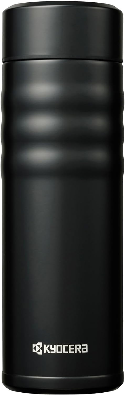 Amazon限定 京セラ セラミック マグボトル 500ml ブラック 真空断熱 保温保冷