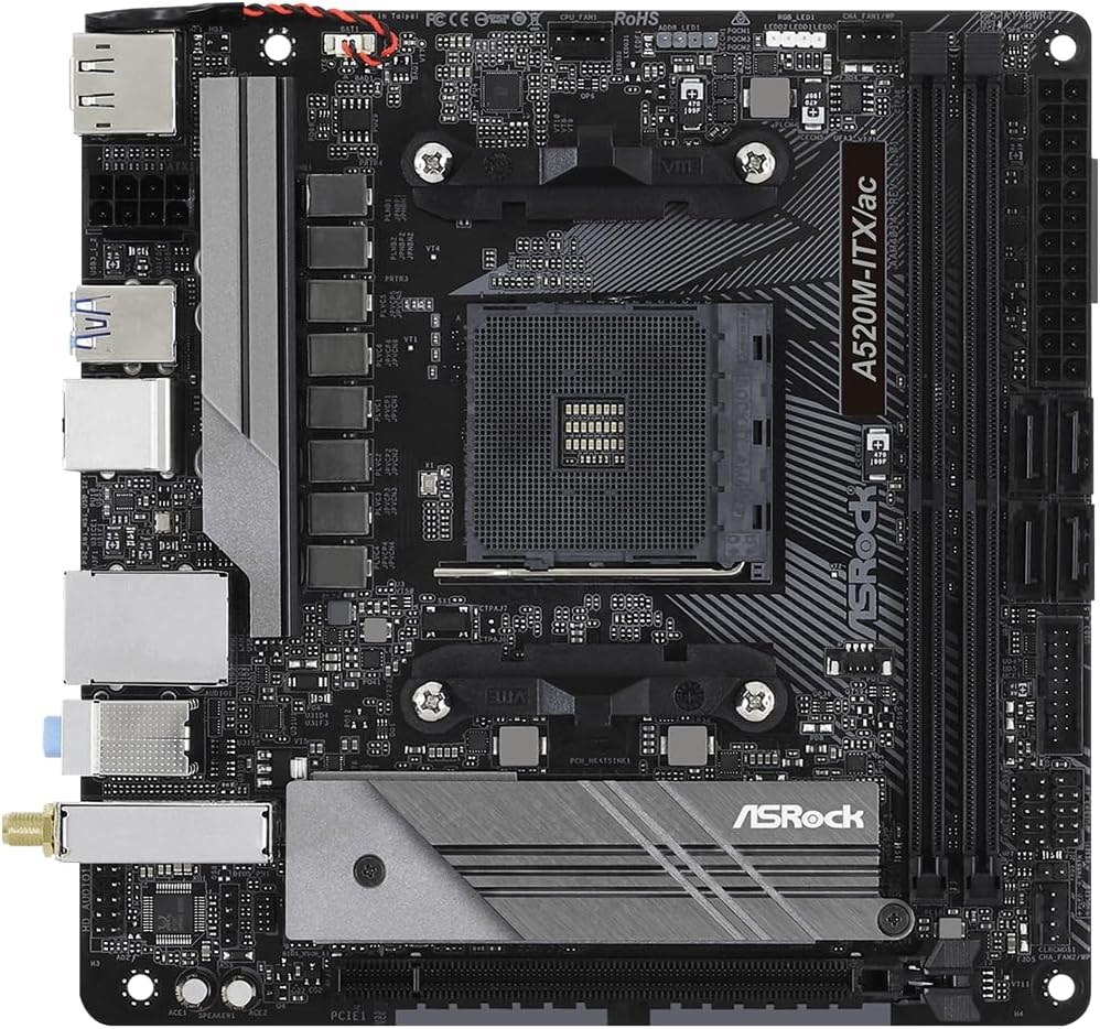 AMD Ryzen 3000/4000シリーズ対応 A520 Mini-ITXマザーボード【正規代理店品】