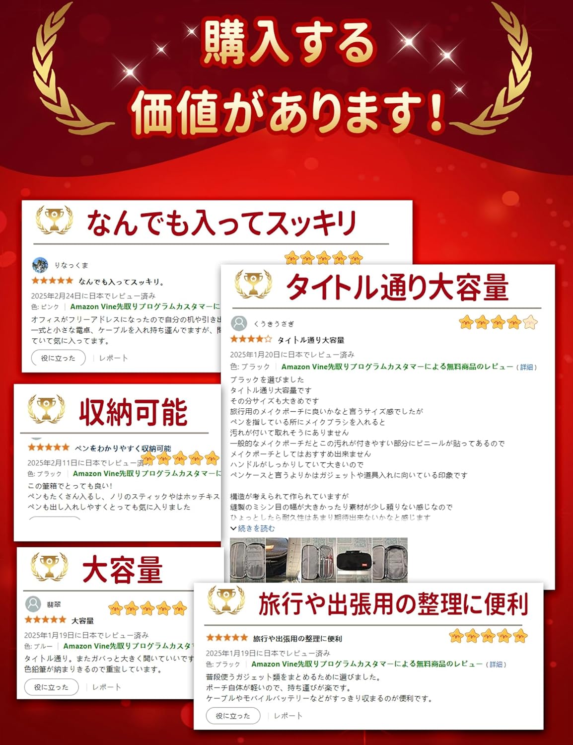 大容量5層多機能ペンケース｜学生・社会人向け黒