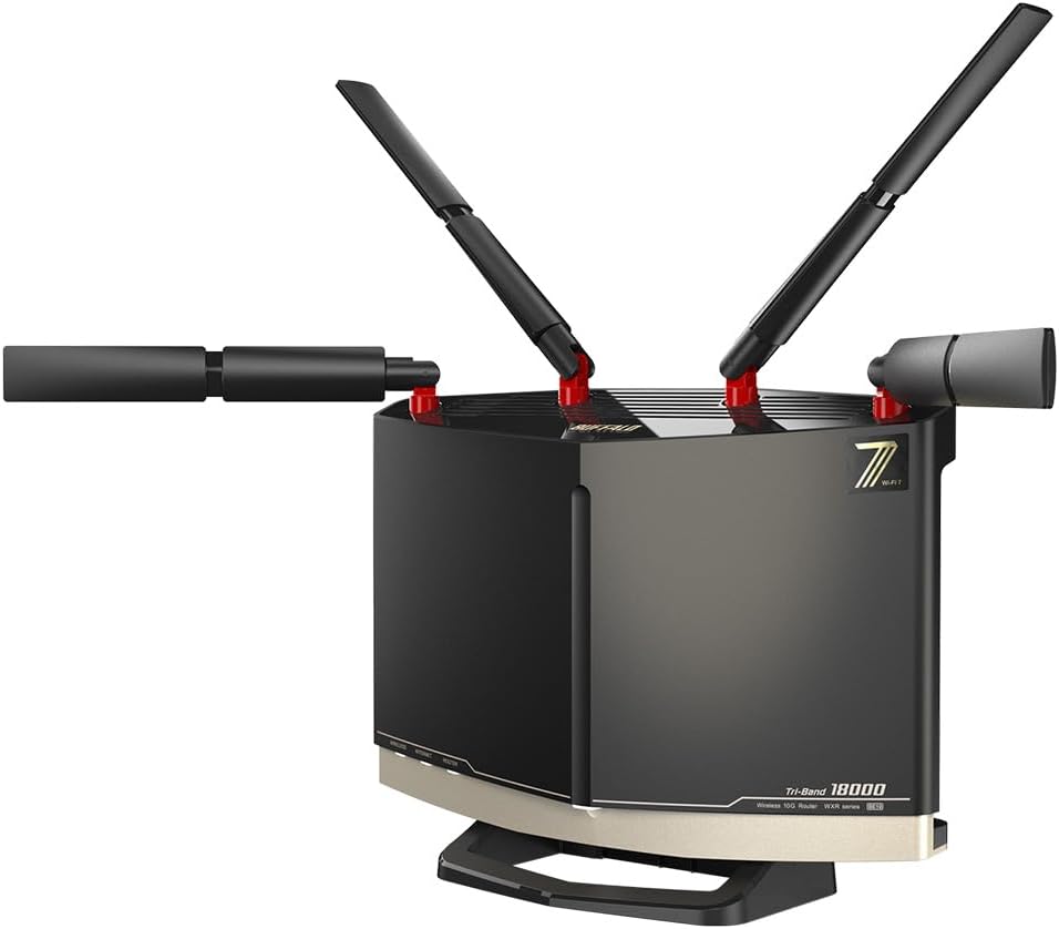Wi-Fi 7対応トライバンド無線LANルーター 10Gbps有線接続 JC-STAR適合 WXR18000BE10P/N