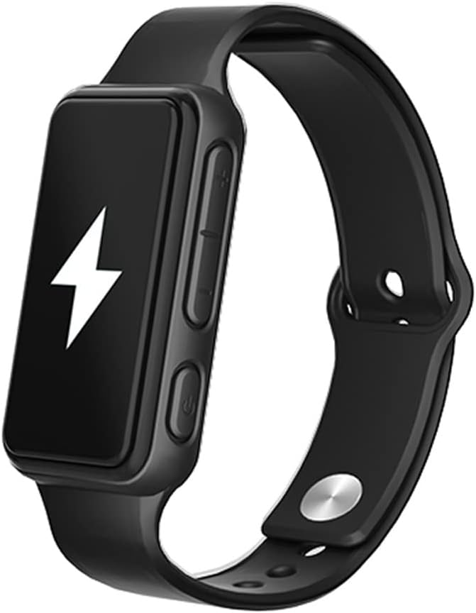 抗疲労静音電気ショック目覚まし時計付きスマートブレスレット（ブラック）