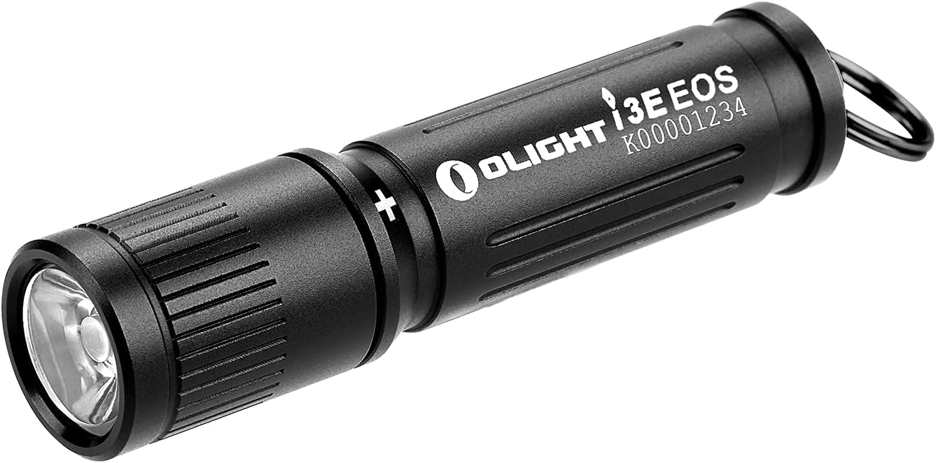 停電対策 LED懐中電灯 I3E EOS ミニサイズ キーホルダーライト ブラック IPX8防水 90ルーメン