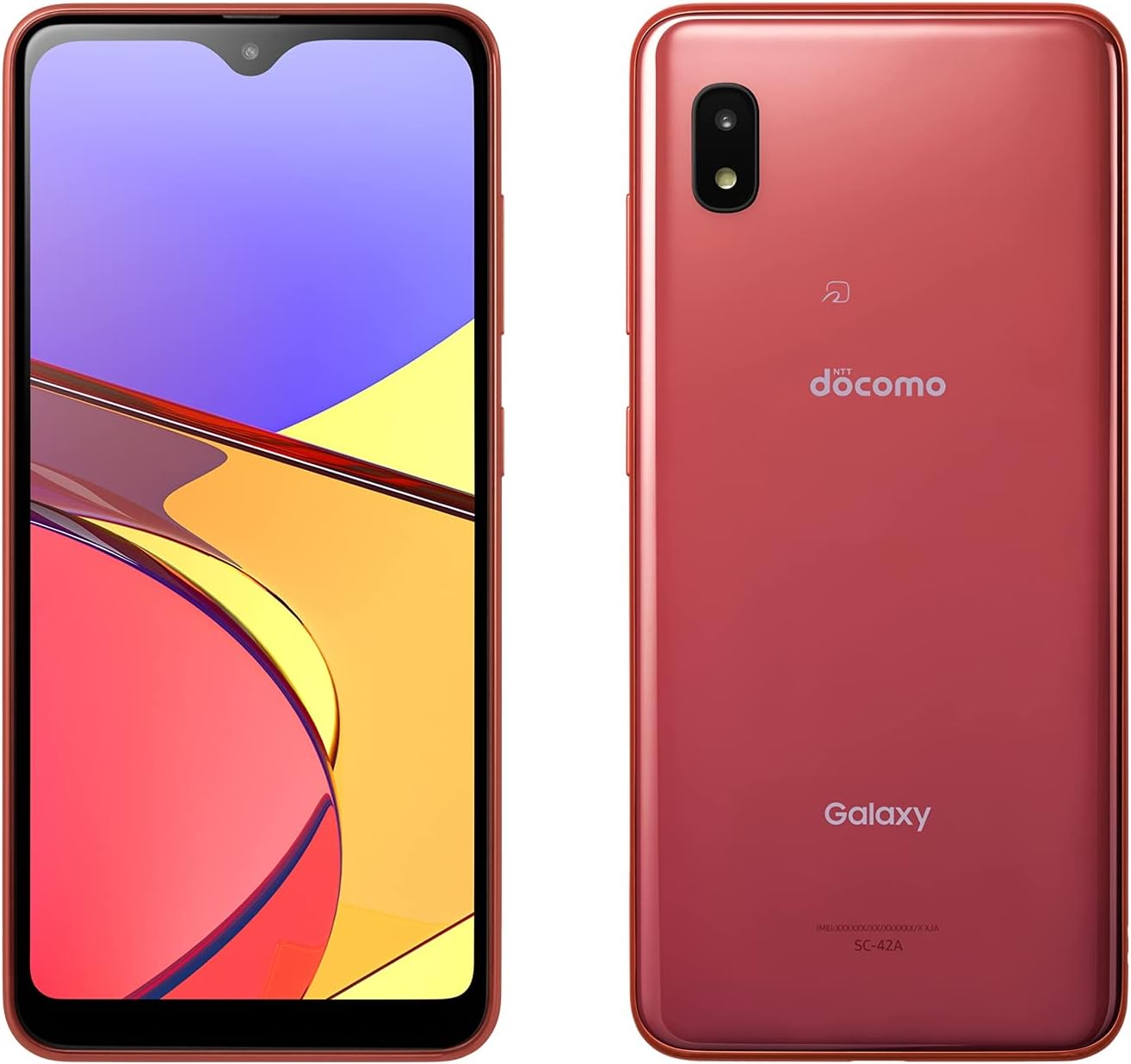 SIMフリー・ドコモ Galaxy A21 SC-42A レッド スマートフォン
