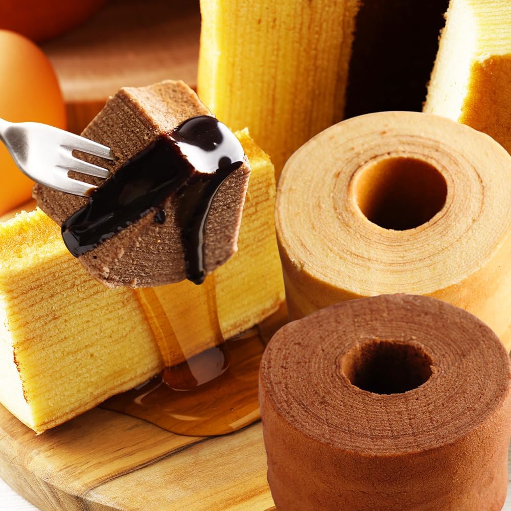 バニラ・チョコ味のスーパージャンボクーヘン2個セット おやつ 大容量
