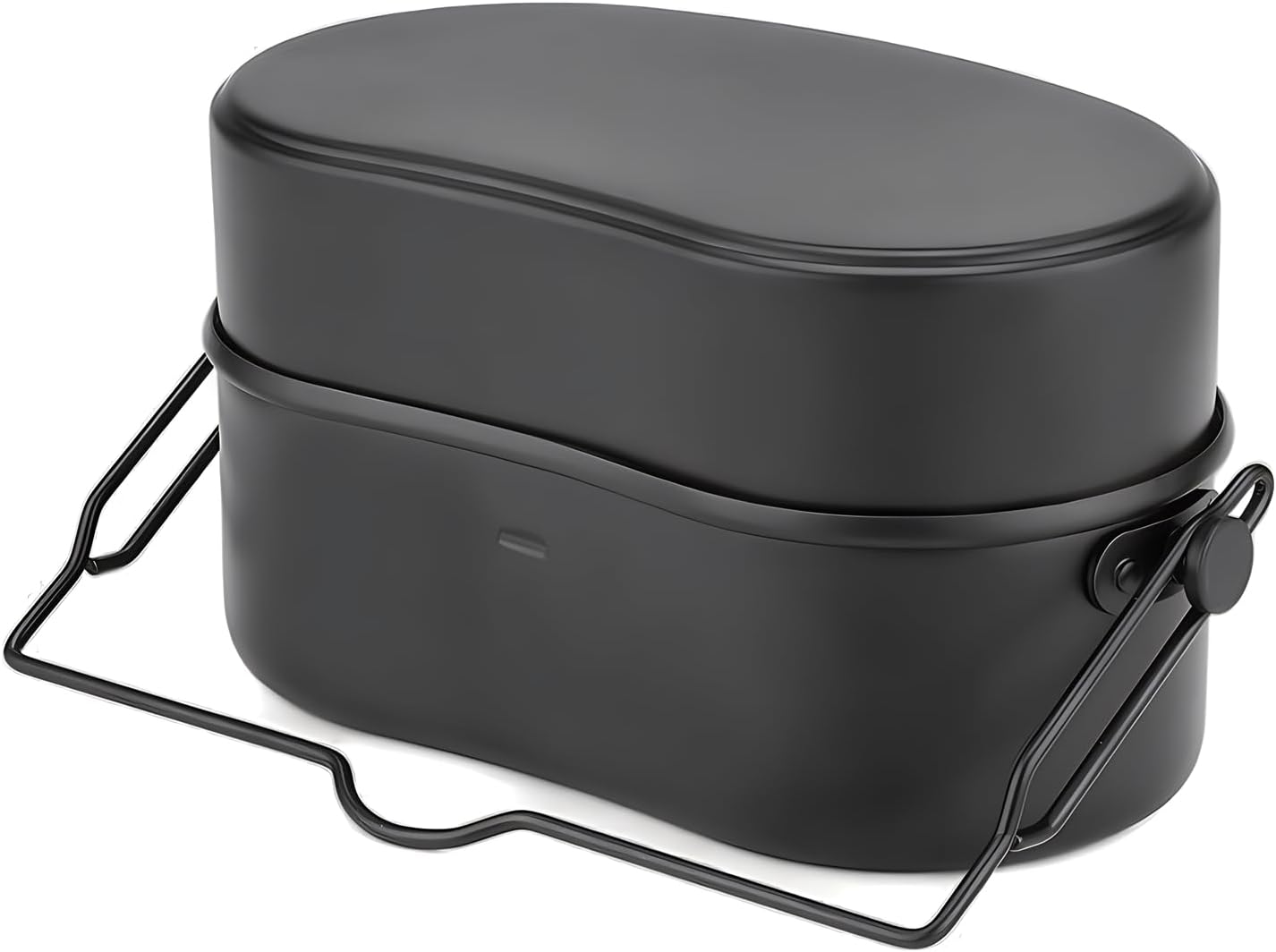 戦闘飯盒2型 厚手キャンプ食器 水蒸気炊飯用ライスクッカー(収納ケース付)