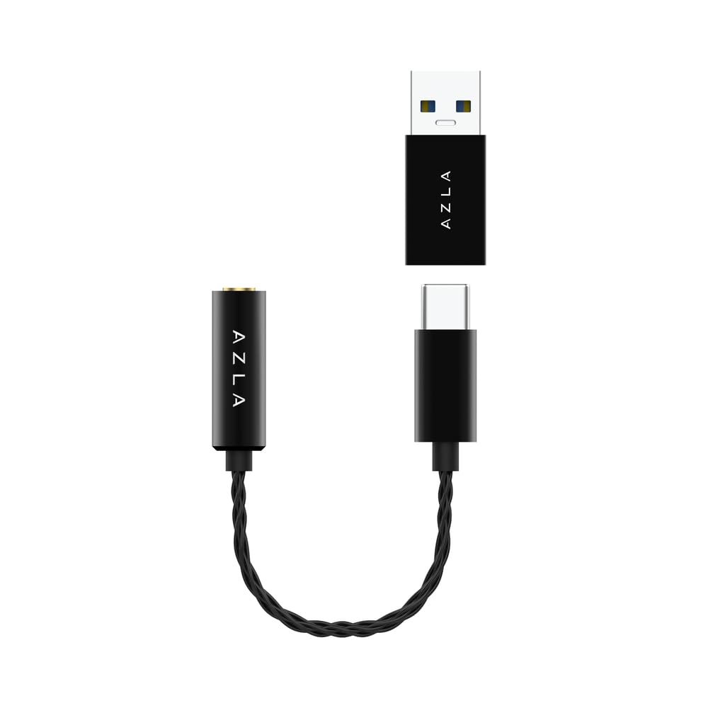 ハイレゾ対応Switch2用USB Type-C to 3.5mm DACアダプター（AZLA A100 ブラック）