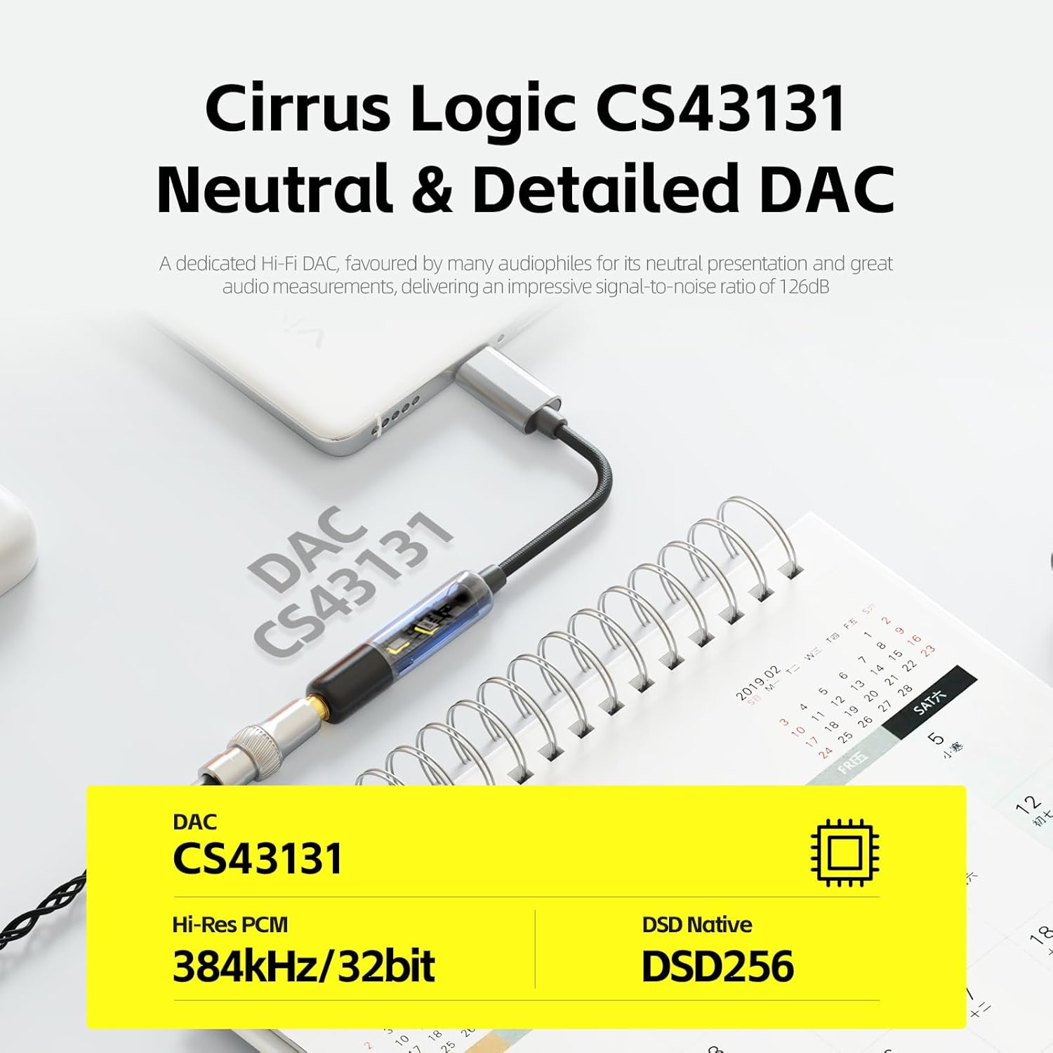 ポータブルUSB DAC/AMP ヘッドホンアンプ UA Mini 384kHz/32bit DSD256対応