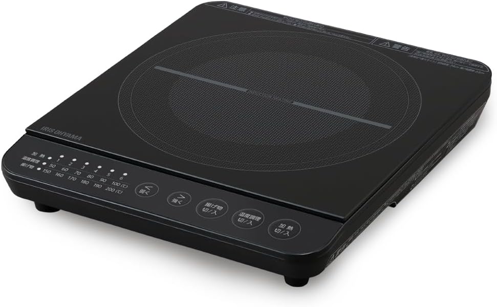 アイリスオーヤマ IHクッキングヒーター 1口 卓上 1400W デザイン IHK-T391-B