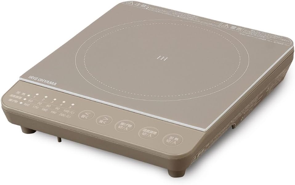 アイリスオーヤマ 1口 IHクッキングヒーター 1000W 卓上デザイン IHK-T392-T