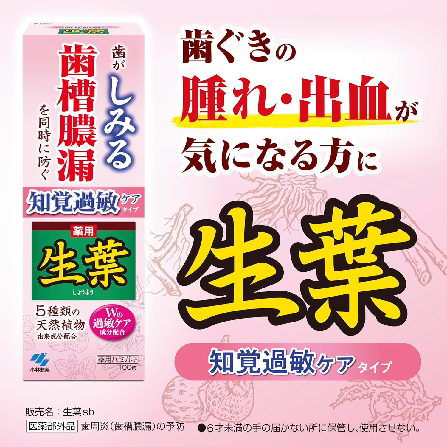 知覚過敏予防 薬用ハミガキ 和漢ハーブの香味 100g 【医薬部外品】