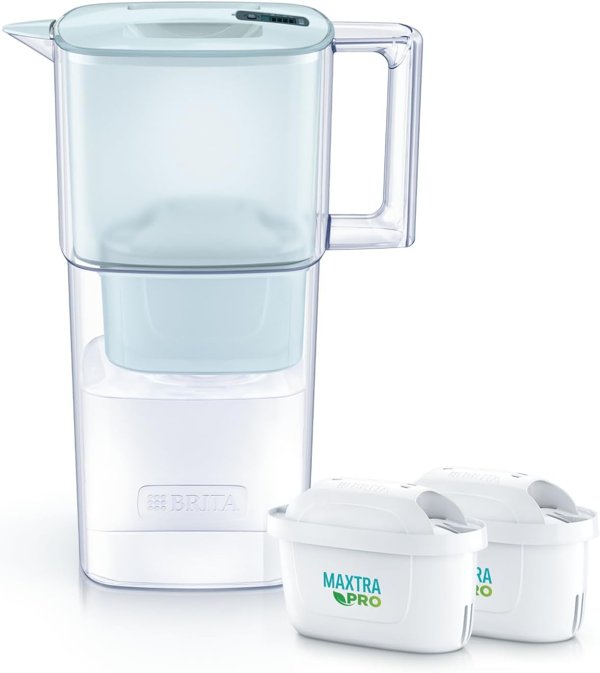 PFOS/PFOA除去試験済ブリタ浄水器ポット型 1.15Lろ過水容量 パウダーブルー【日本正規品】マクストラプロカートリッジ2個付