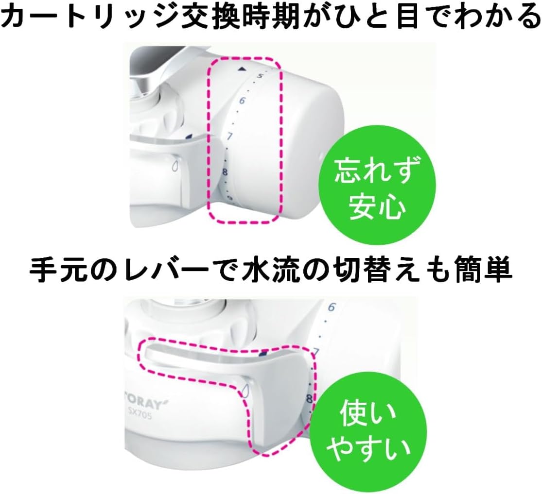 トレビーノ 浄水器 蛇口直結型 日本製 スリム SX705T (7項目クリア/30%節水)