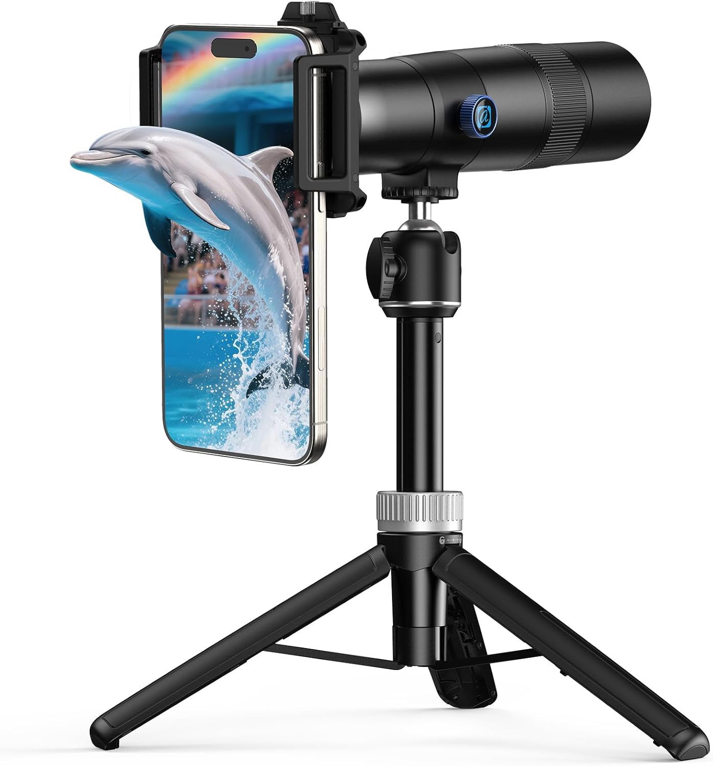 スマホ用30倍高倍率望遠レンズ 軽量クリア撮影対応 天体観測・野鳥観察用