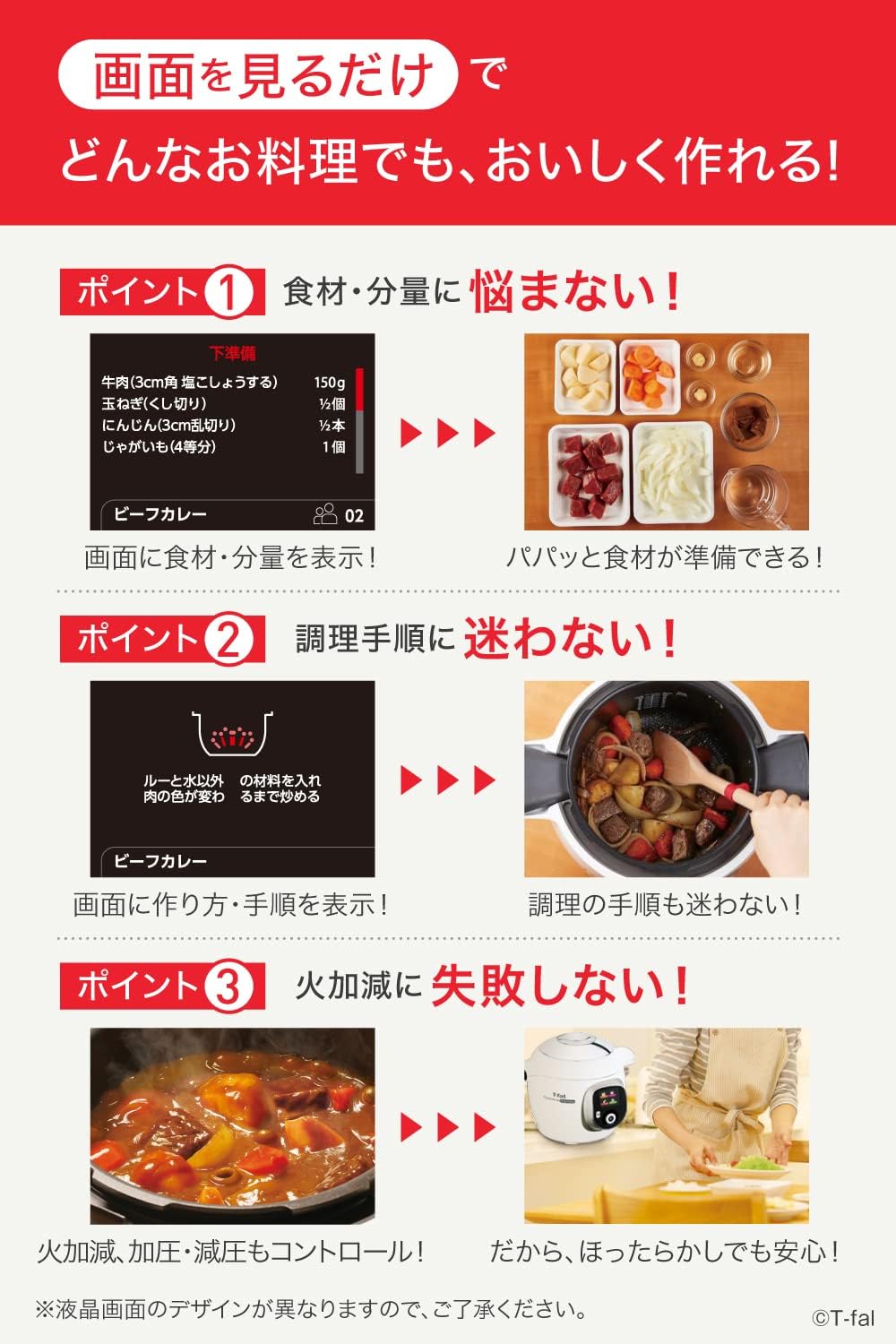オンライン限定 ティファール 電気圧力鍋 6L 2~6人用 クックフォーミーエクスプレス ホワイト