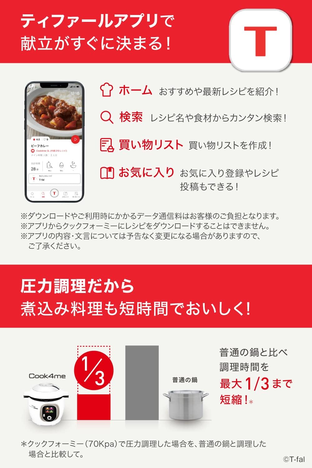オンライン限定 ティファール 電気圧力鍋 6L 2~6人用 クックフォーミーエクスプレス ホワイト