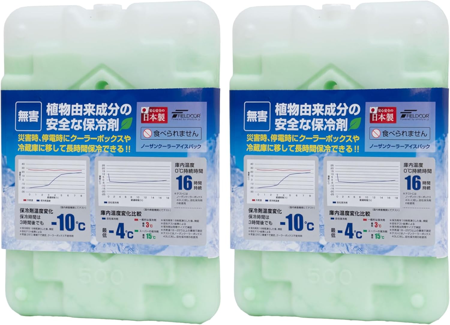 日本製 アイスパック 570g ノーザンクーラー 保冷剤 アウトドア用 長時間保冷 キャンプ・釣り用