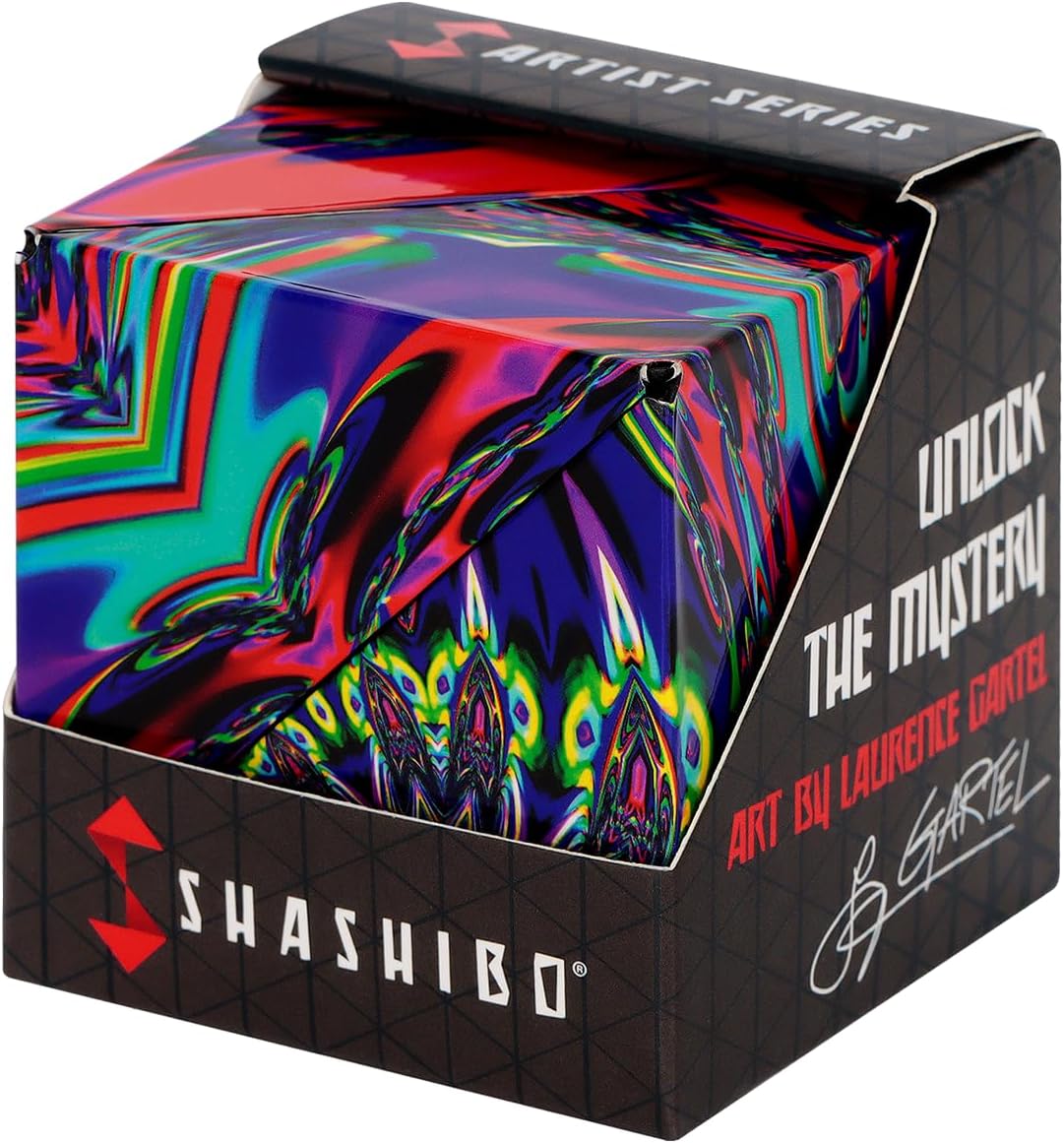 受賞歴のあるSHASHIBOフィジェットキューブ - 36個のレアアースマグネット搭載、70以上の形状変形 (Chaos)
